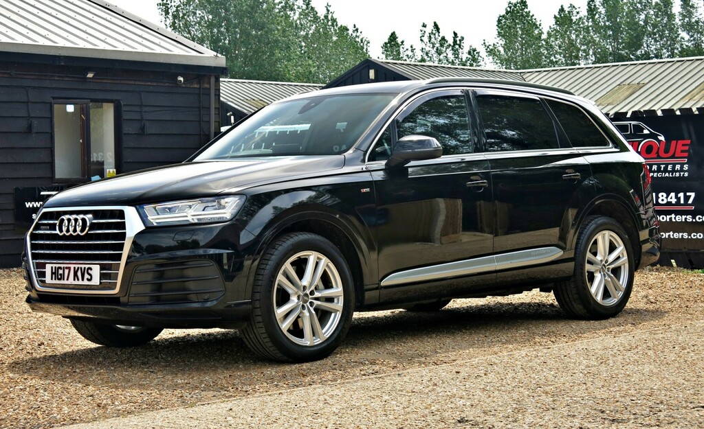 Audi Q7 Suv 3.0 Tdi 218Hp V6 S Line 7 Seat 2017 Black