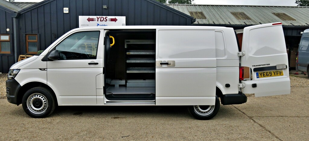 Volkswagen Transporter Panel Van T6 Aircon 102Hp Lwb Startline 2019 YE69YFF White #4