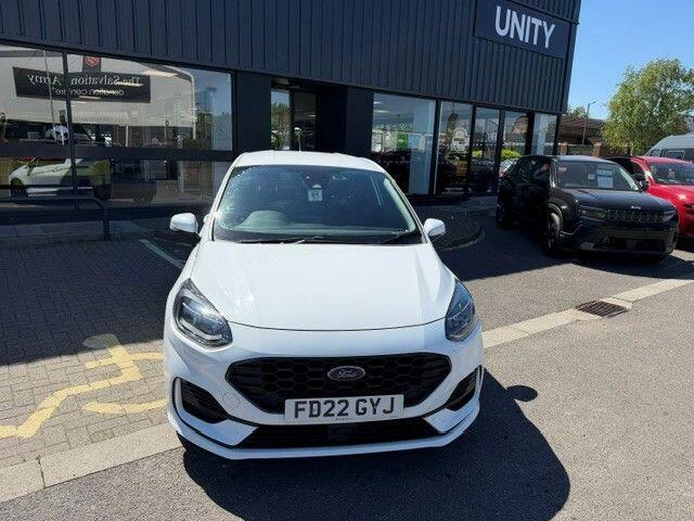 Ford Fiesta 1.0T Ecoboost Mhev Sport Euro 6 Ss FD22GYJ White #2