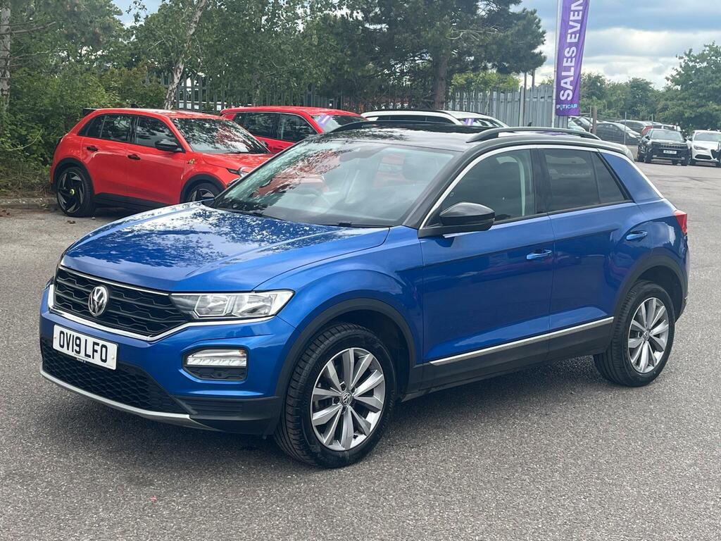 Volkswagen T-Roc 1.0 Tsi Design Euro 6 Ss OV19LFO Blue #3