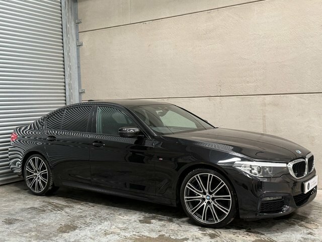 BMW 5 Series 530D M Sport Saloon Black #2