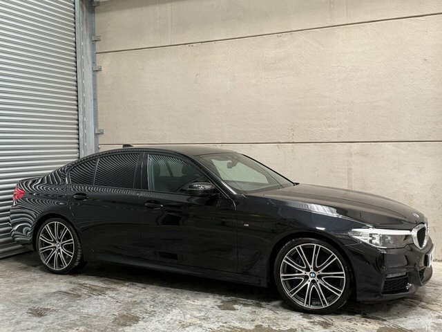 BMW 5 Series 530D M Sport Saloon Black #3