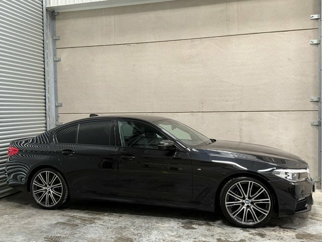 BMW 5 Series 530D M Sport Saloon Black #4