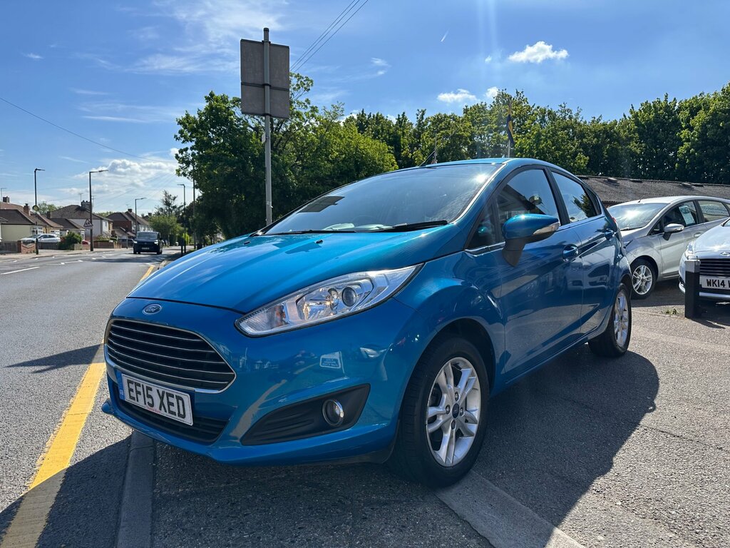 Ford Fiesta 1.25 Zetec Hatchback Euro 6 82 EF15XED Blue #3