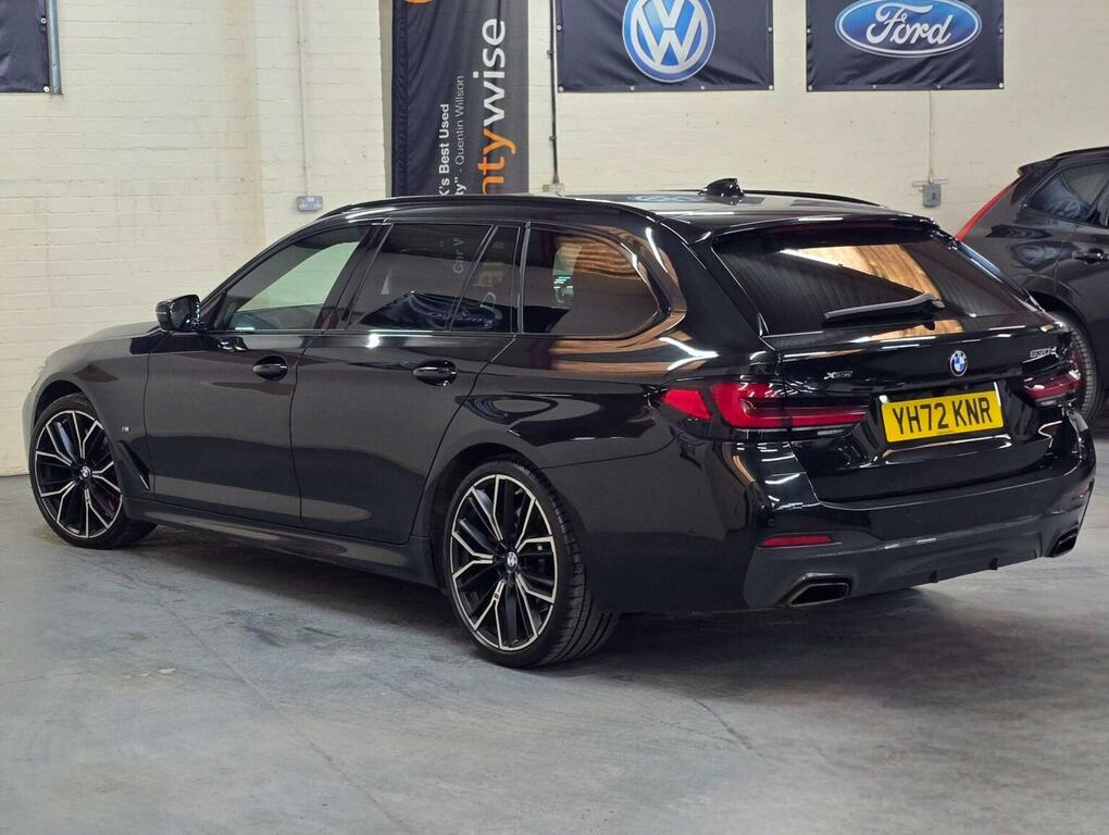BMW 5 Series Estate 3.0 530D Mht M Sport Touring Steptronic Xdr YH72KNR Black #6