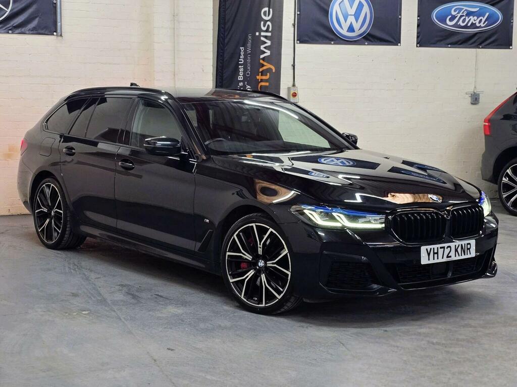 BMW 5 Series Estate 3.0 530D Mht M Sport Touring Steptronic Xdr YH72KNR Black #5