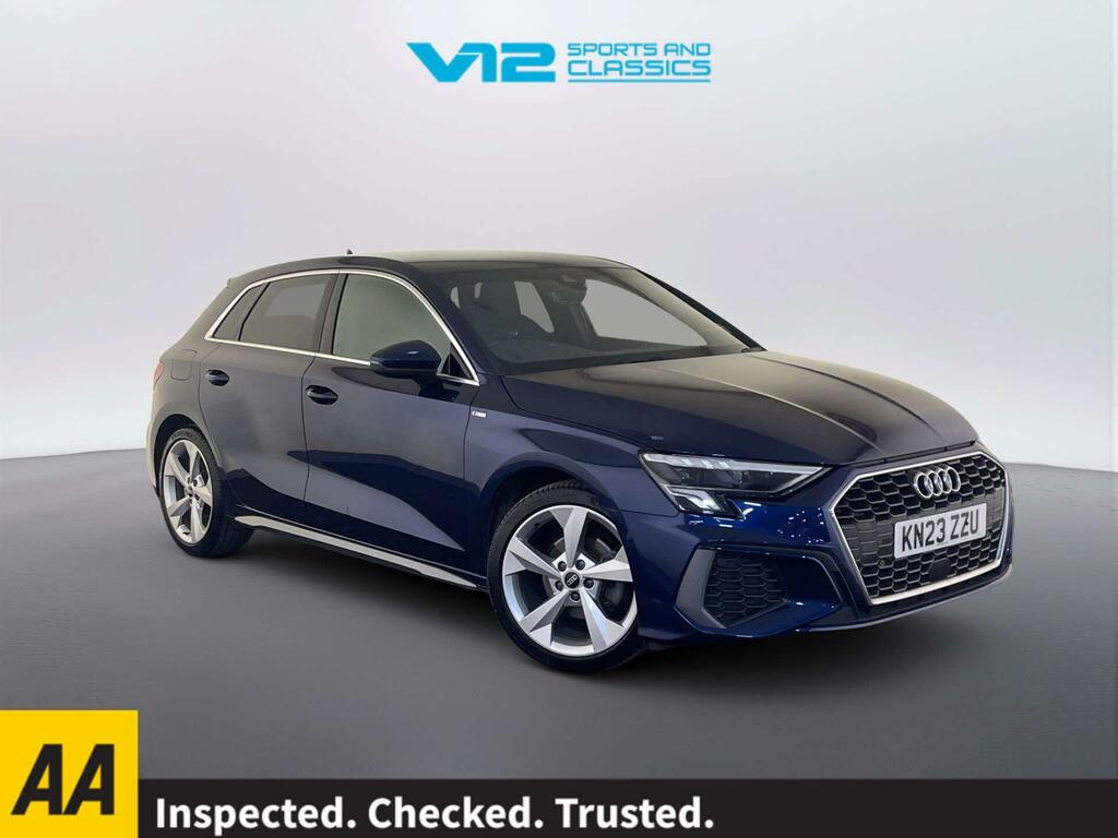 Audi A3 1.5 Tfsi 35 S Line Sportback S Tronic E Blue