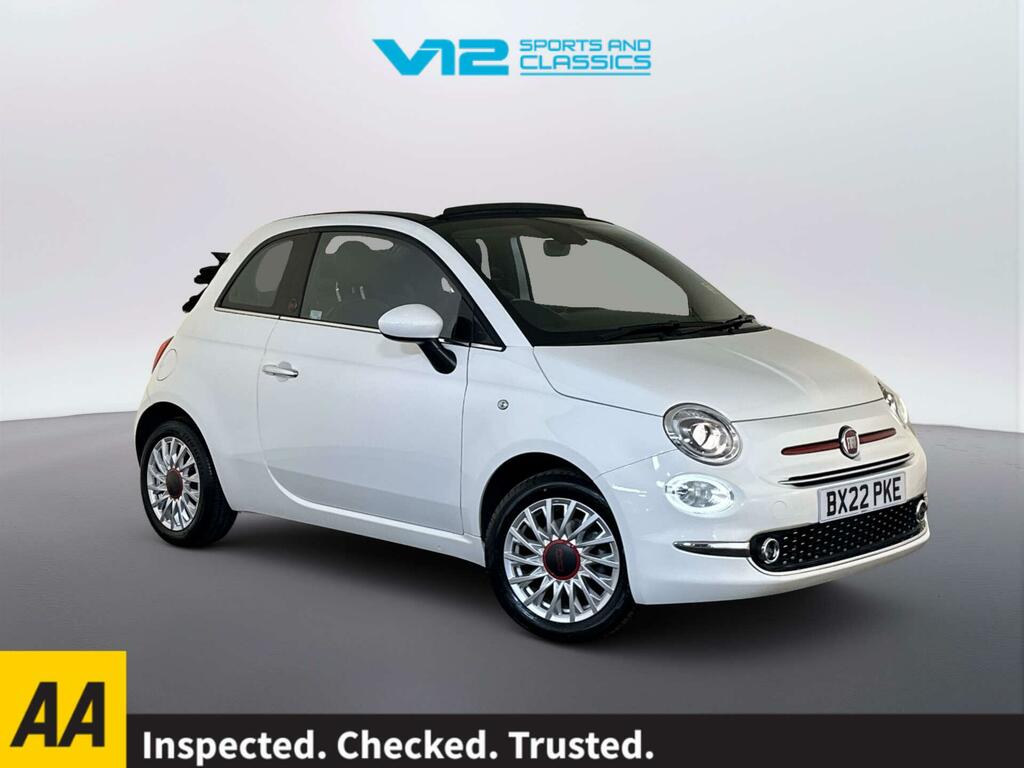 Fiat 500C 1.0 Mhev Red Convertible Euro 6 White