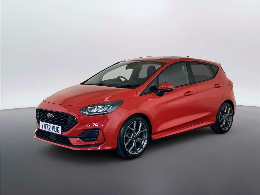 Ford Fiesta 1.0T Ecoboost St-line Hatchback YM72VUG Red #4