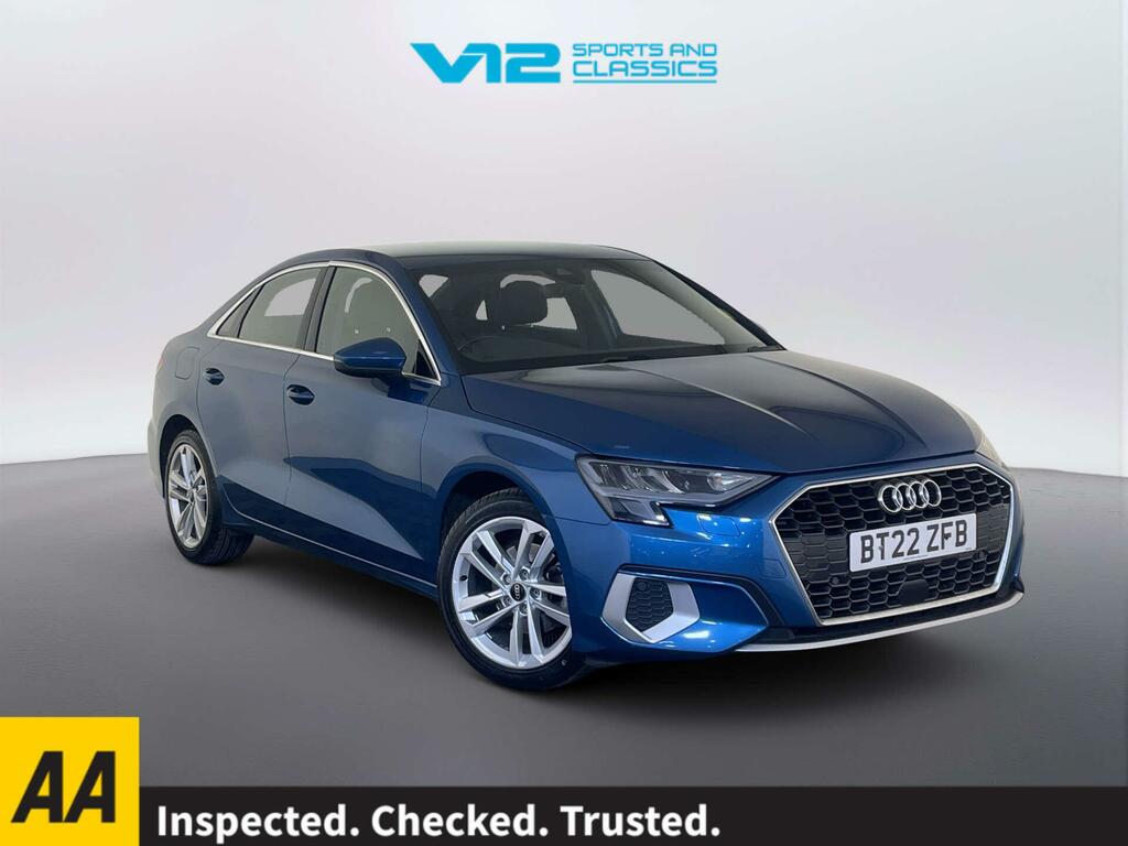 Audi A3 1.5 Tfsi 35 Sport Saloon S Tronic Euro Blue