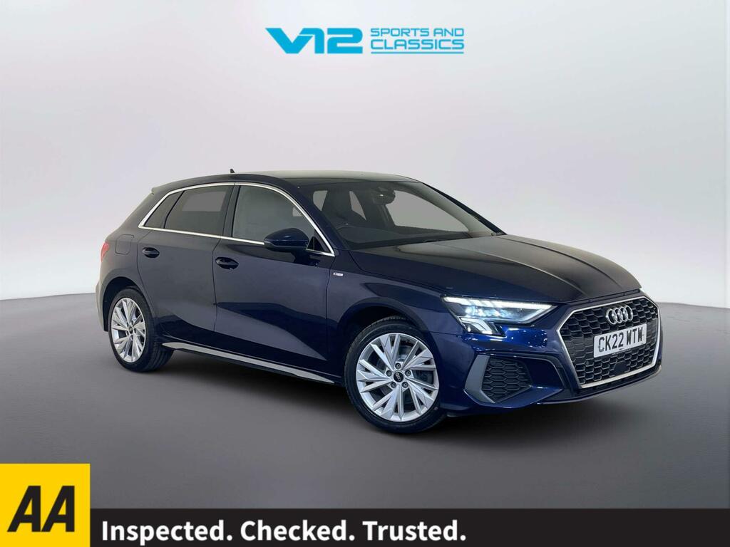 Audi A3 1.4 Tfsie 40 S Line Sportback Plug-in H Blue