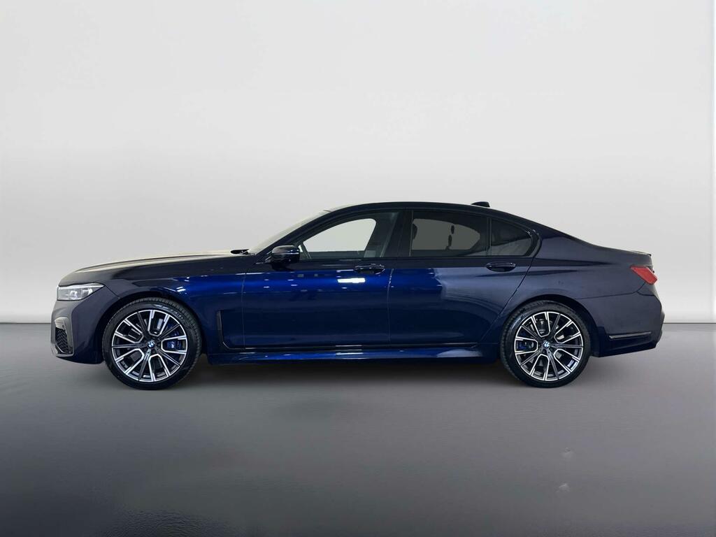 BMW 7 Series 3.0 740D Mht M Sport Saloon Hybrid LN21HHT Blue #5