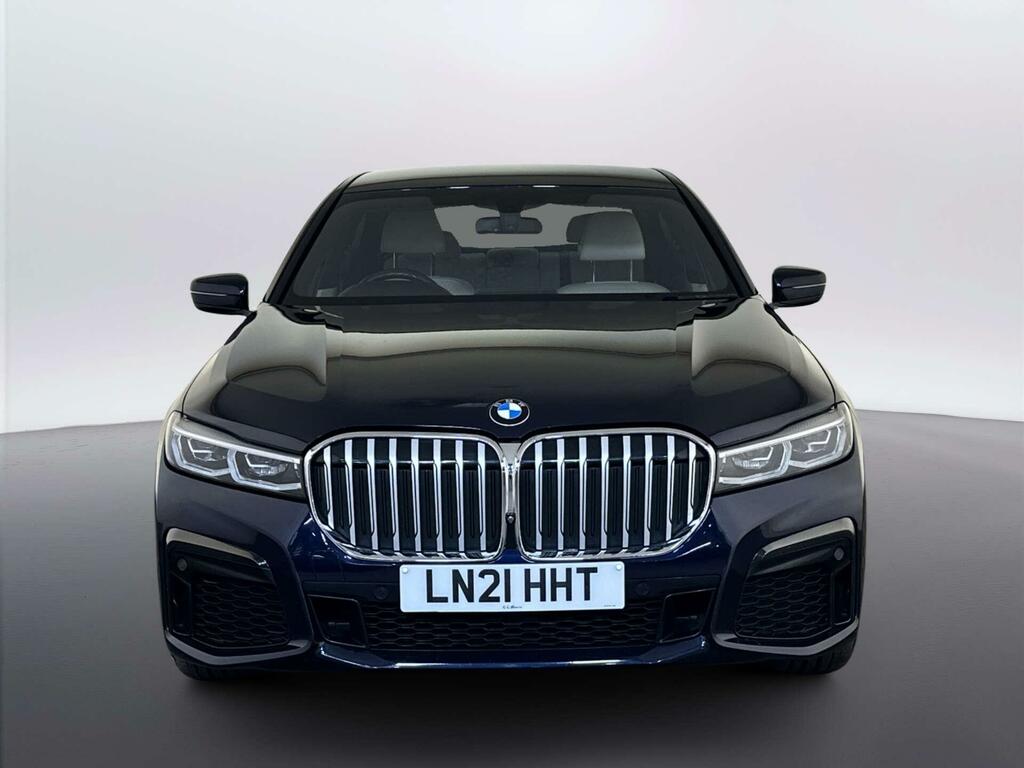 BMW 7 Series 3.0 740D Mht M Sport Saloon Hybrid LN21HHT Blue #3