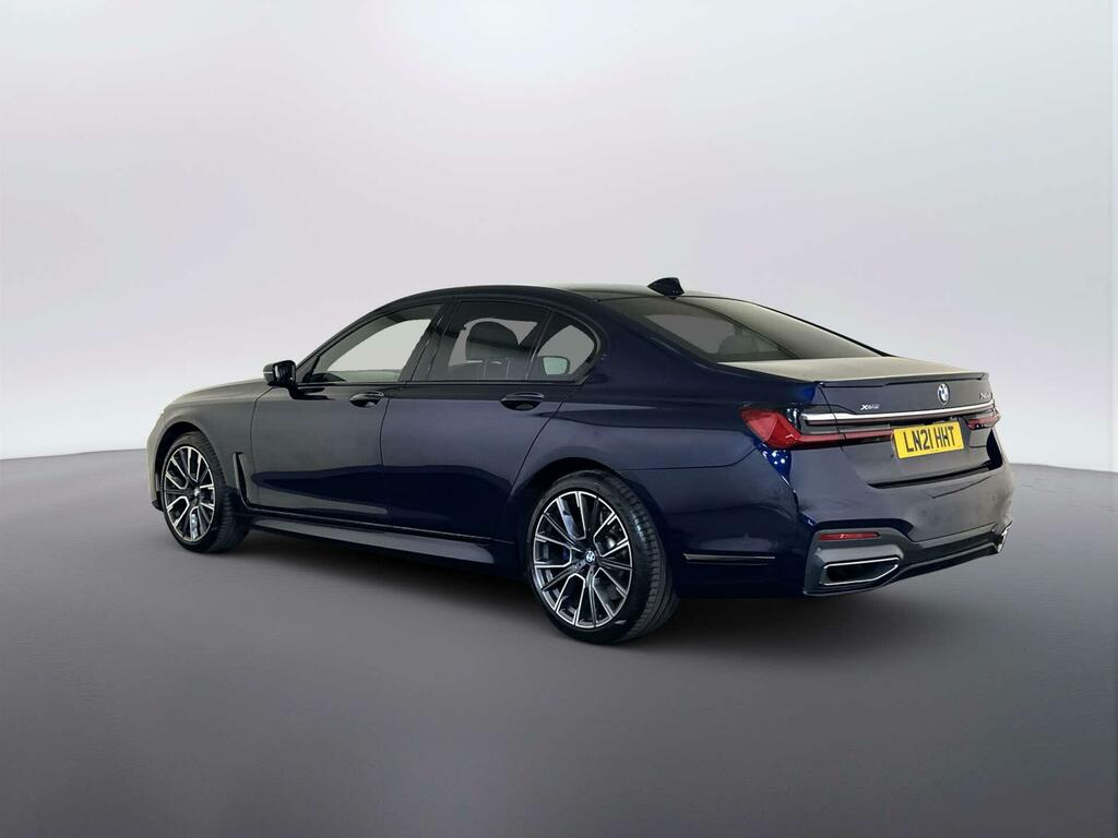 BMW 7 Series 3.0 740D Mht M Sport Saloon Hybrid LN21HHT Blue #6