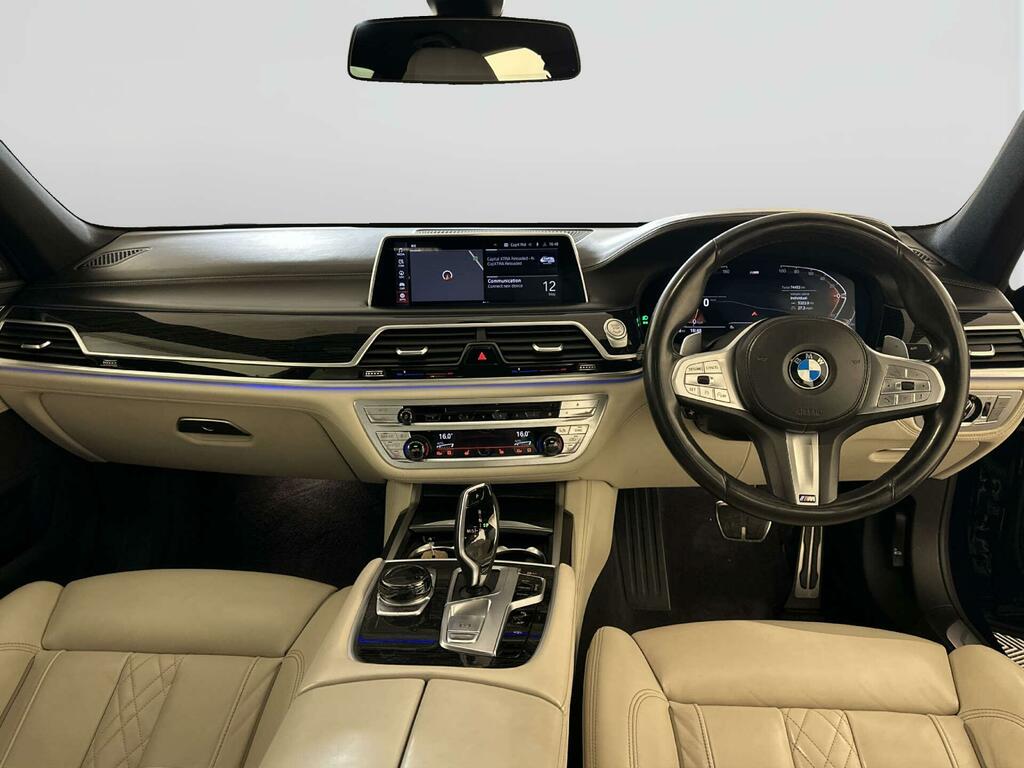 BMW 7 Series 3.0 740D Mht M Sport Saloon Hybrid LN21HHT Blue #2