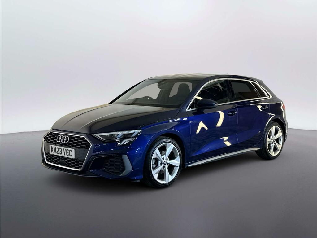 Audi A3 1.5 Tfsi 35 S Line Sportback Eur KM23VCC Blue #4