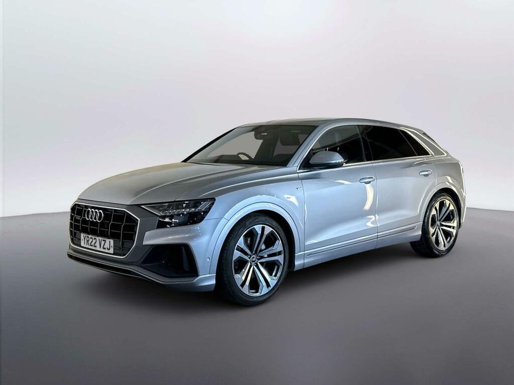 Audi Q8 3.0 Tfsi V6 55 S Line Suv Tiptronic Qua YR22VZJ Silver #4