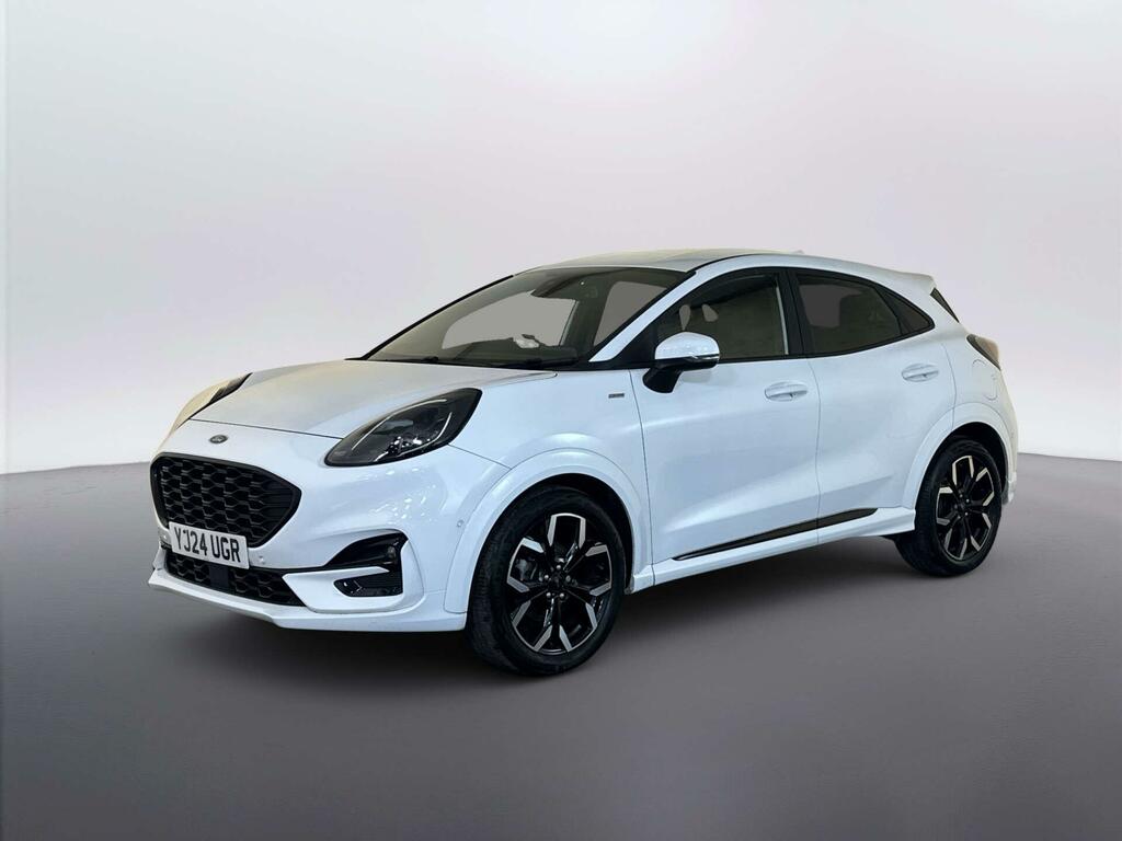Ford Puma 1.0T Ecoboost Mhev St-line X Suv Hybrid YJ24UGR White #4