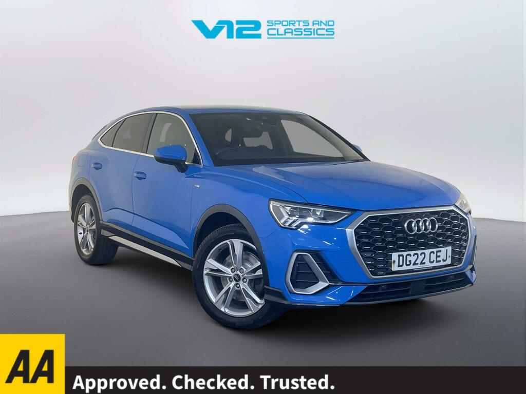 Audi Q3 1.4 Tfsie 45 S Line Sportback Plug-in H Blue