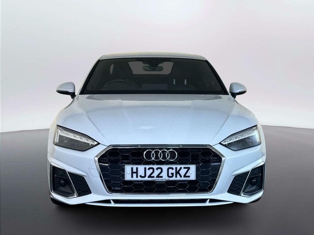 Audi A5 2.0 Tfsi 40 S Line Coupe S Tronic Euro HJ22GKZ White #3