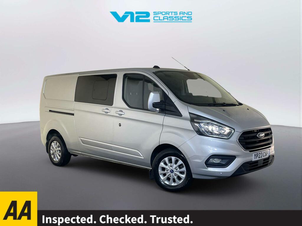 Ford Transit Custom 2.0 320 Ecoblue Limited Crew Van Double Cab Di Silver