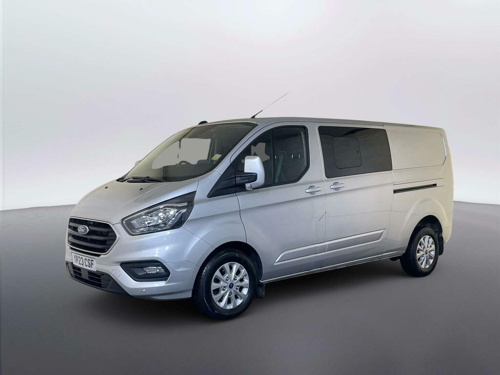 Ford Transit Custom 2.0 320 Ecoblue Limited Crew Van Double Cab Di YP23CSF Silver #4