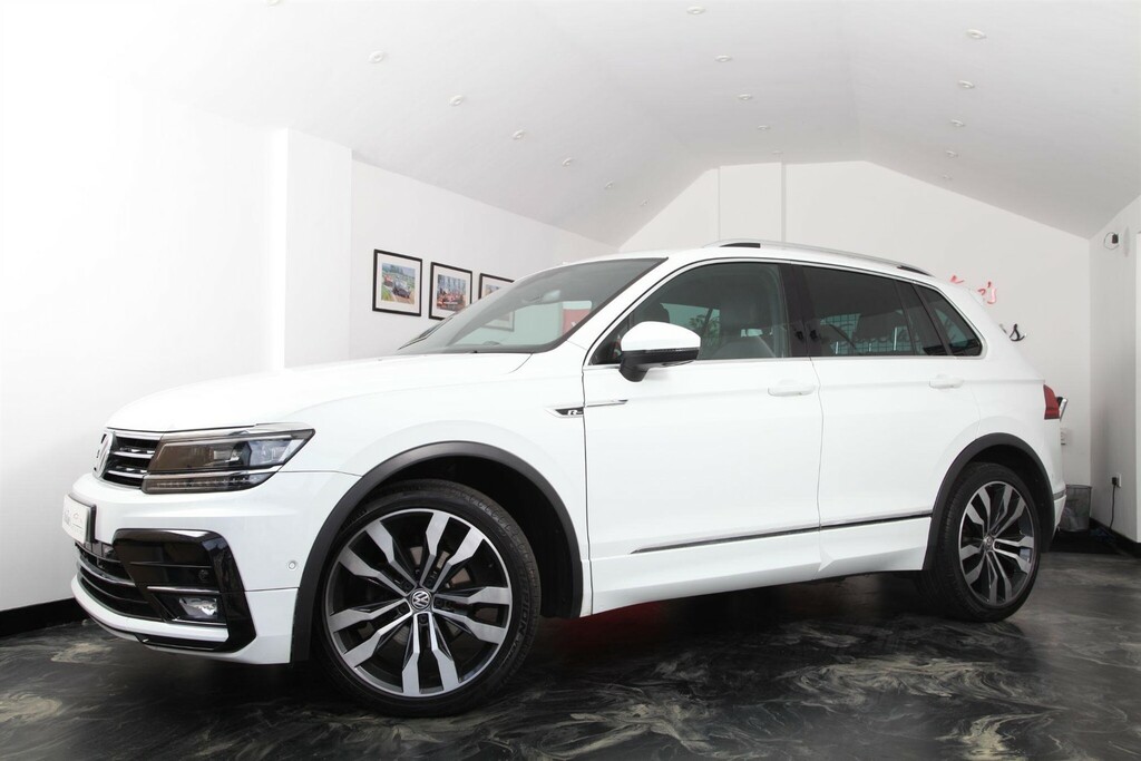 Volkswagen Tiguan 2.0 Tdi R-line Tech Dsg 4Motion Euro 6 Ss LL69HGD White #3