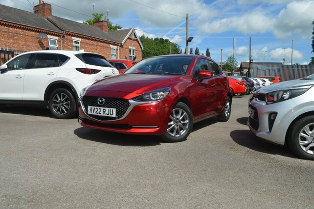 Mazda 2 1.5 E-skyactiv G Mhev Mhev Se-l Hatchback Petr HV22RJU Red #3