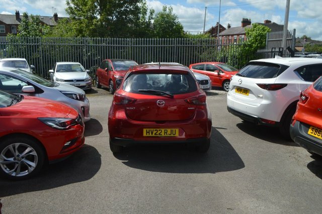 Mazda 2 1.5 E-skyactiv G Mhev Mhev Se-l Hatchback Petr HV22RJU Red #6