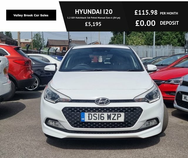 Hyundai I20 1.2 Go Hatchback Euro 6 84 Ps DS16WZP White #2