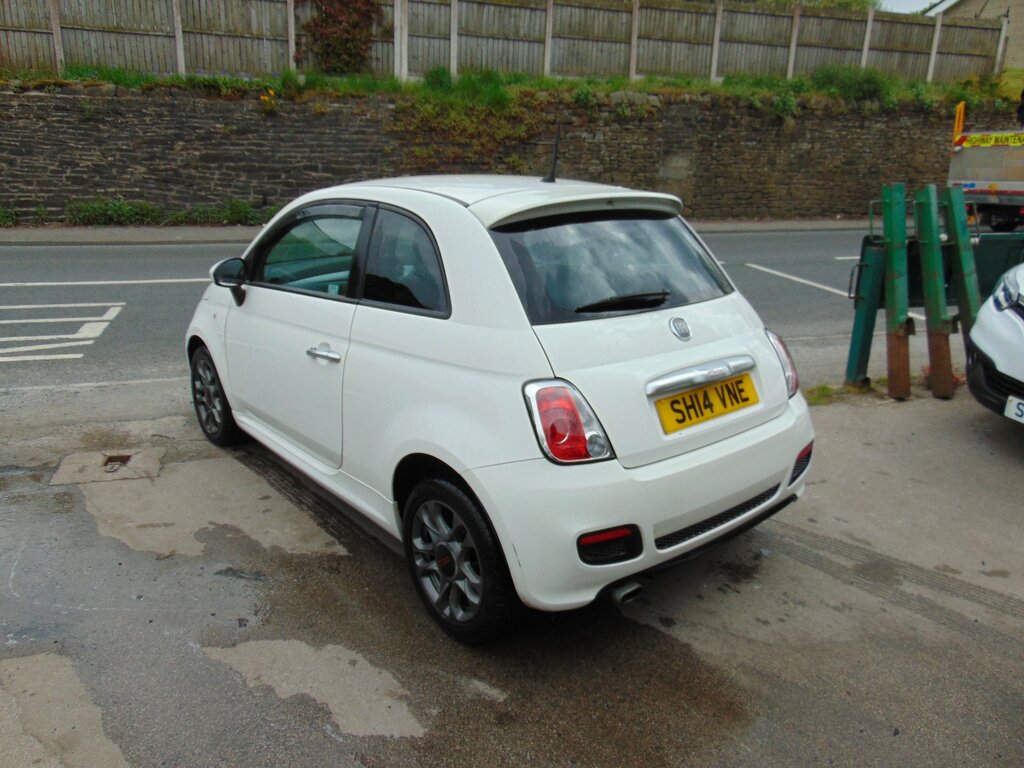 Fiat 500 1.2 S Hatchback Euro 6 Ss 69 SH14VNE White #3