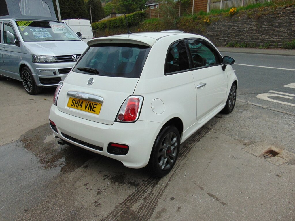 Fiat 500 1.2 S Hatchback Euro 6 Ss 69 SH14VNE White #4