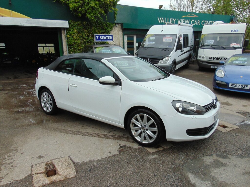 Volkswagen Golf 1.6 Tdi Bluemotion Tech Se Cabriolet Ma White