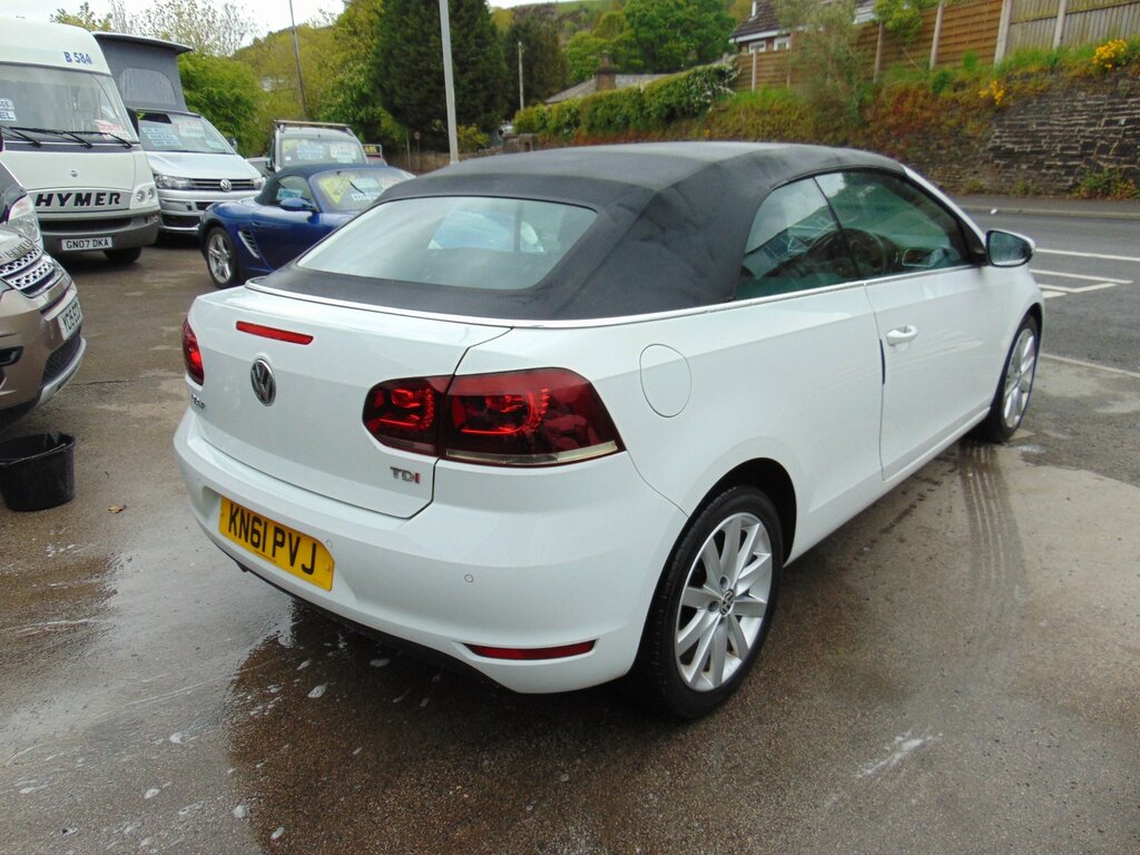 Volkswagen Golf 1.6 Tdi Bluemotion Tech Se Cabriolet Ma KN61PVJ White #4