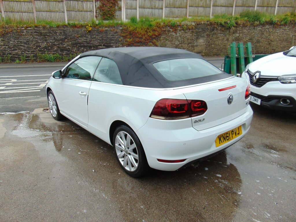 Volkswagen Golf 1.6 Tdi Bluemotion Tech Se Cabriolet Ma KN61PVJ White #3