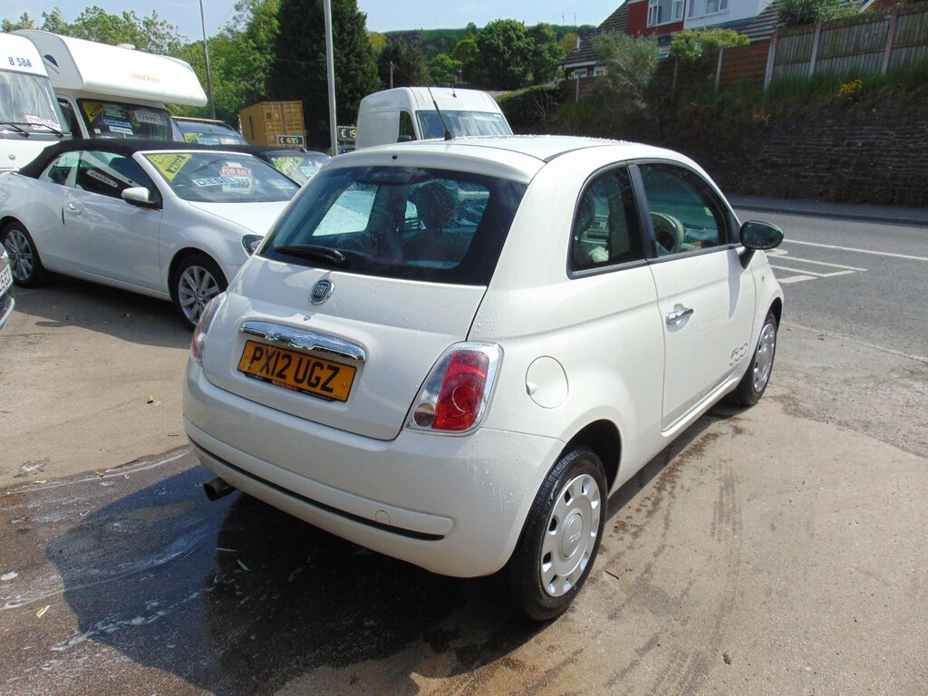 Fiat 500 1.2 Pop Hatchback Euro 5 Ss PX12UGZ White #3