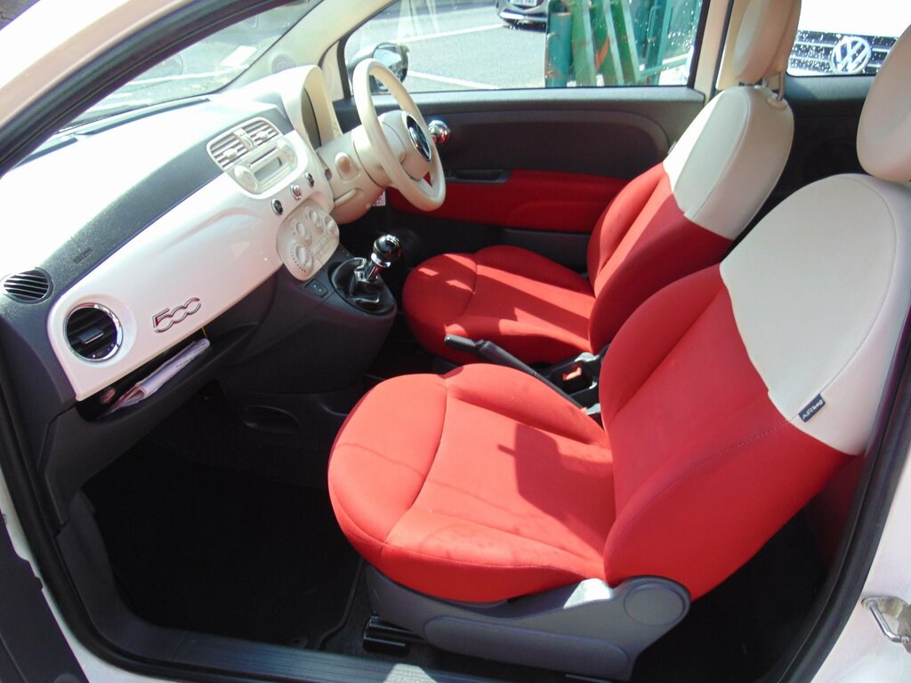 Fiat 500 1.2 Pop Hatchback Euro 5 Ss PX12UGZ White #4