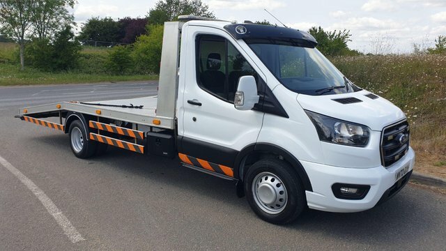 Ford Transit Custom 2.0 350 Ecoblue Mhev Car Transporter Rwd White