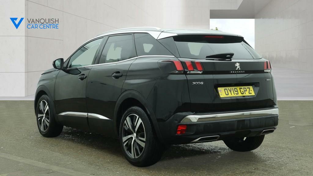 Peugeot 3008 1.5 Bluehdi Gt Line Suv Eat Euro 6 S S OY19GPZ Black #3