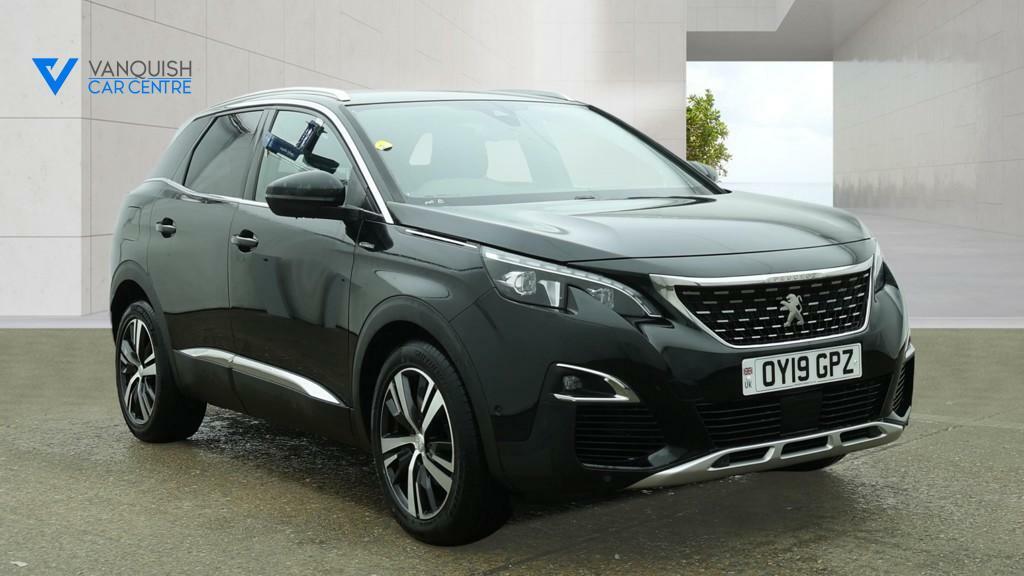 Peugeot 3008 1.5 Bluehdi Gt Line Suv Eat Euro 6 S S OY19GPZ Black #2