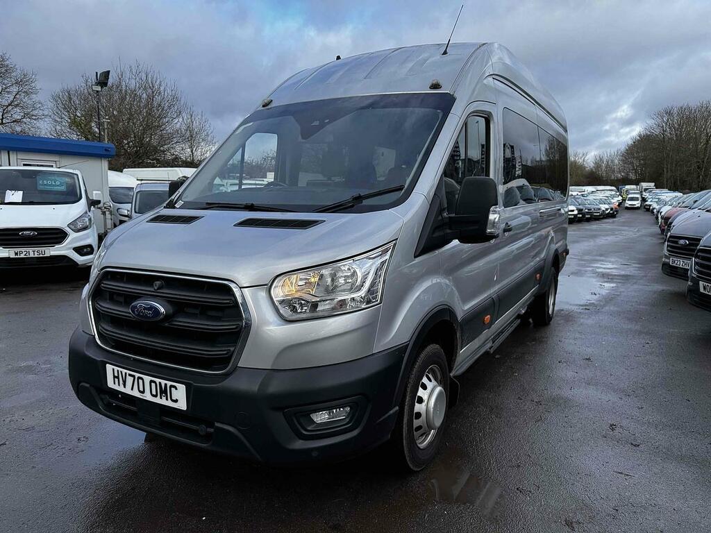 Ford Transit Custom 2.0 460 Ecoblue Leader Minibus Double Cab Dies HV70OMC Silver #2