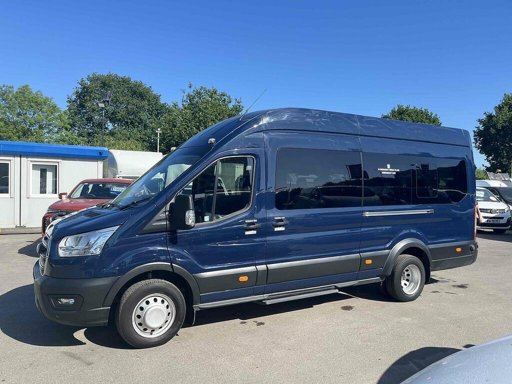 Ford Transit Custom 2.0 460 Ecoblue Leader Minibus Double Cab Dies HJ69UTP Blue #3