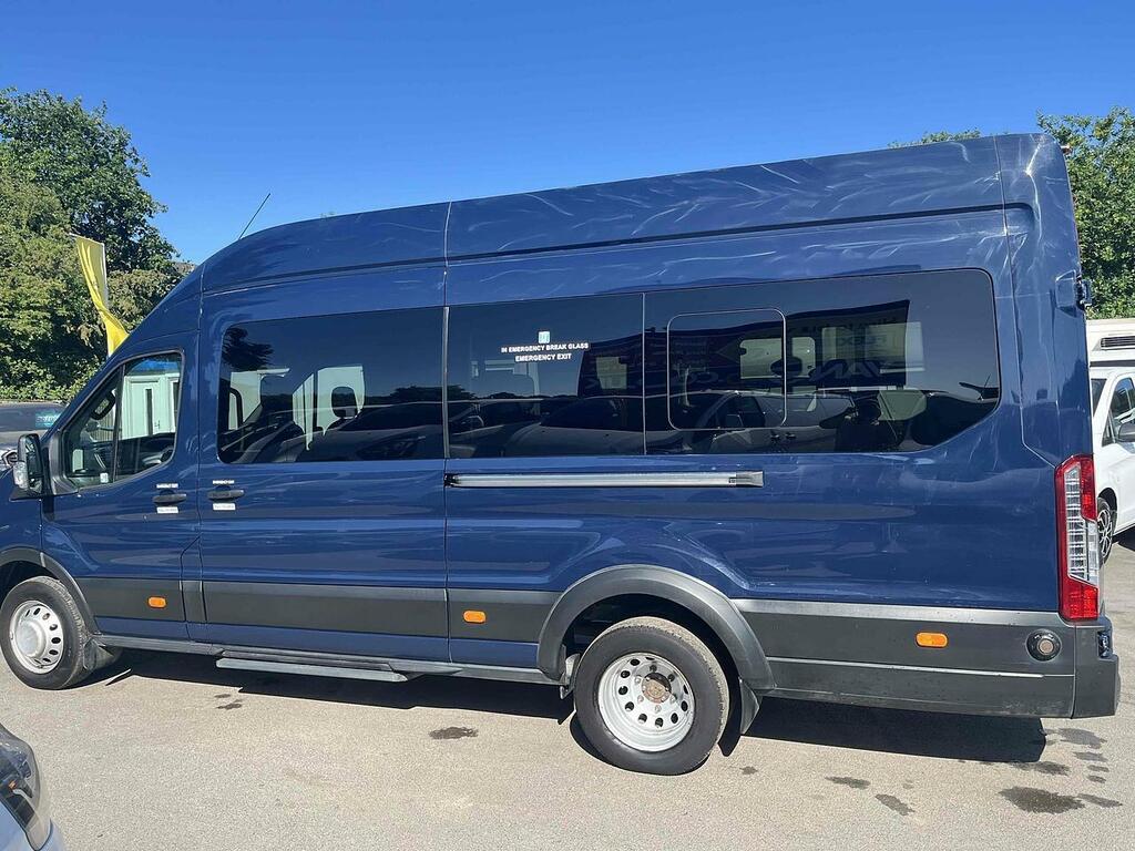 Ford Transit Custom 2.0 460 Ecoblue Leader Minibus Double Cab Dies HJ69UTP Blue #5