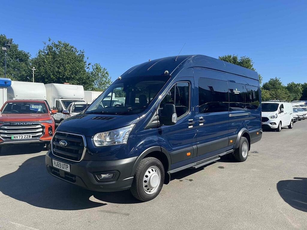 Ford Transit Custom 2.0 460 Ecoblue Leader Minibus Double Cab Dies HJ69UTP Blue #4