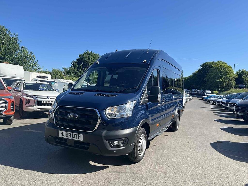 Ford Transit Custom 2.0 460 Ecoblue Leader Minibus Double Cab Dies HJ69UTP Blue #2
