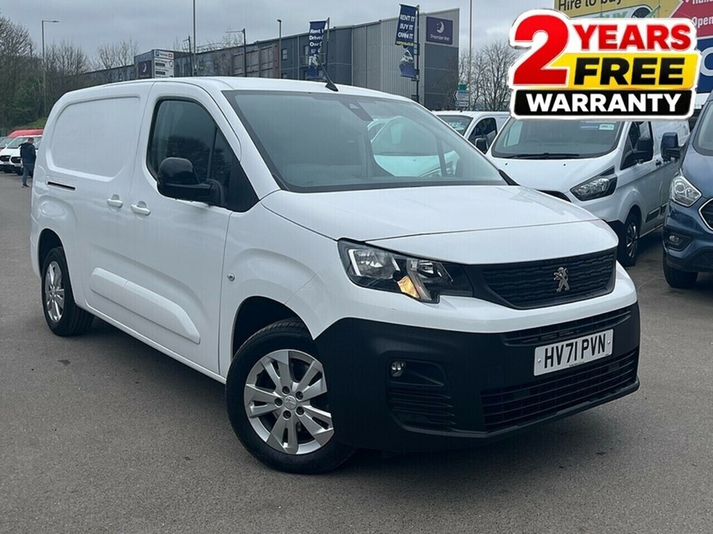 Peugeot Partner 1.5 Bluehdi 950 Asphalt Premium Long Panel Van 6Dr White