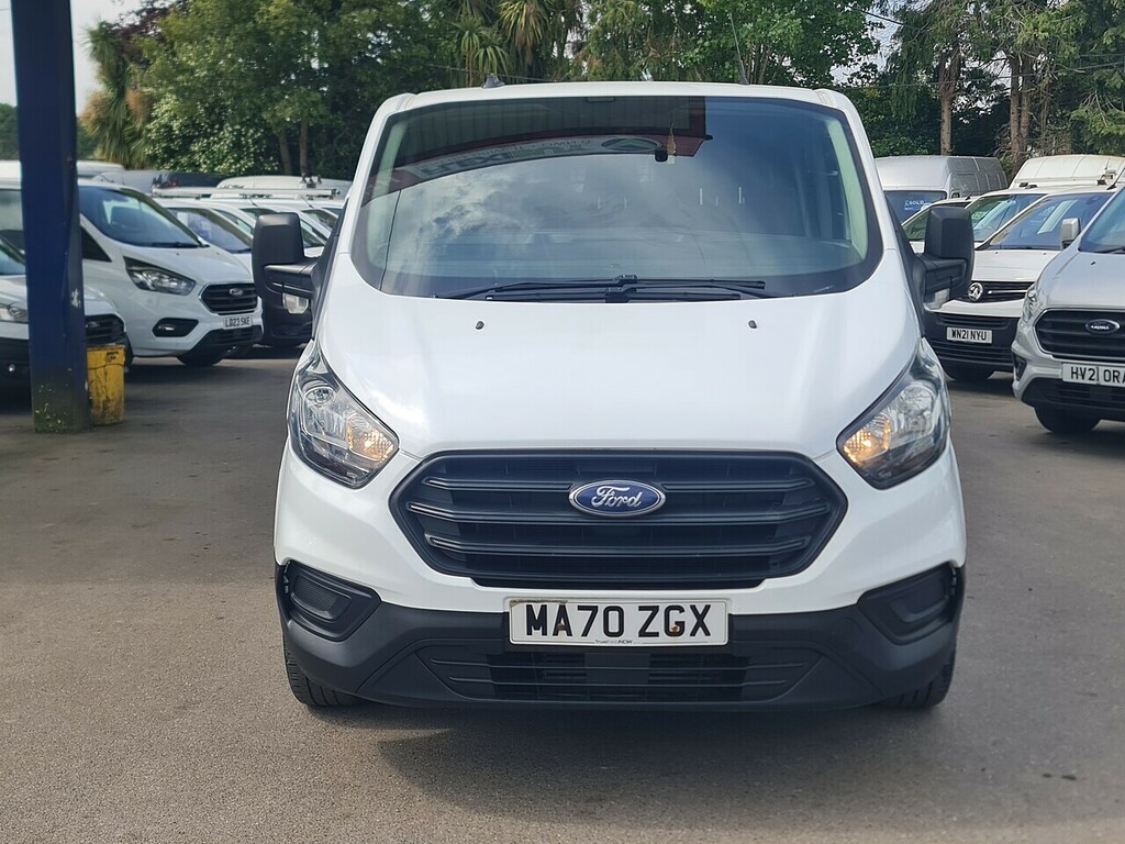 Ford Transit Custom 2.0 280 Ecoblue Leader Crew Van Double Cab Die MA70ZGX White #2