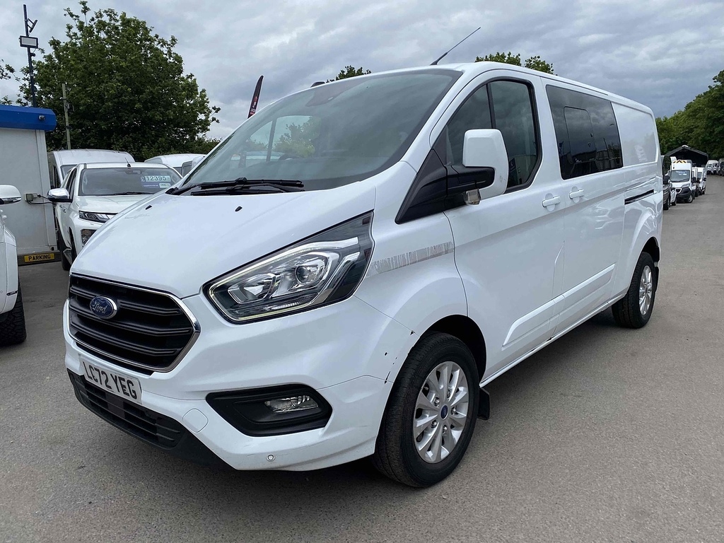 Ford Transit Custom 2.0 320 Ecoblue Limited Crew Van Double Cab Di LC72YEG White #3