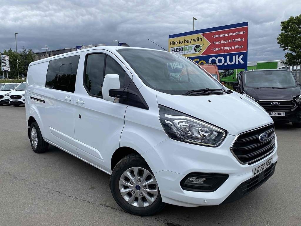 Ford Transit Custom 2.0 320 Ecoblue Limited Crew Van Double Cab Di LC72YEG White #4