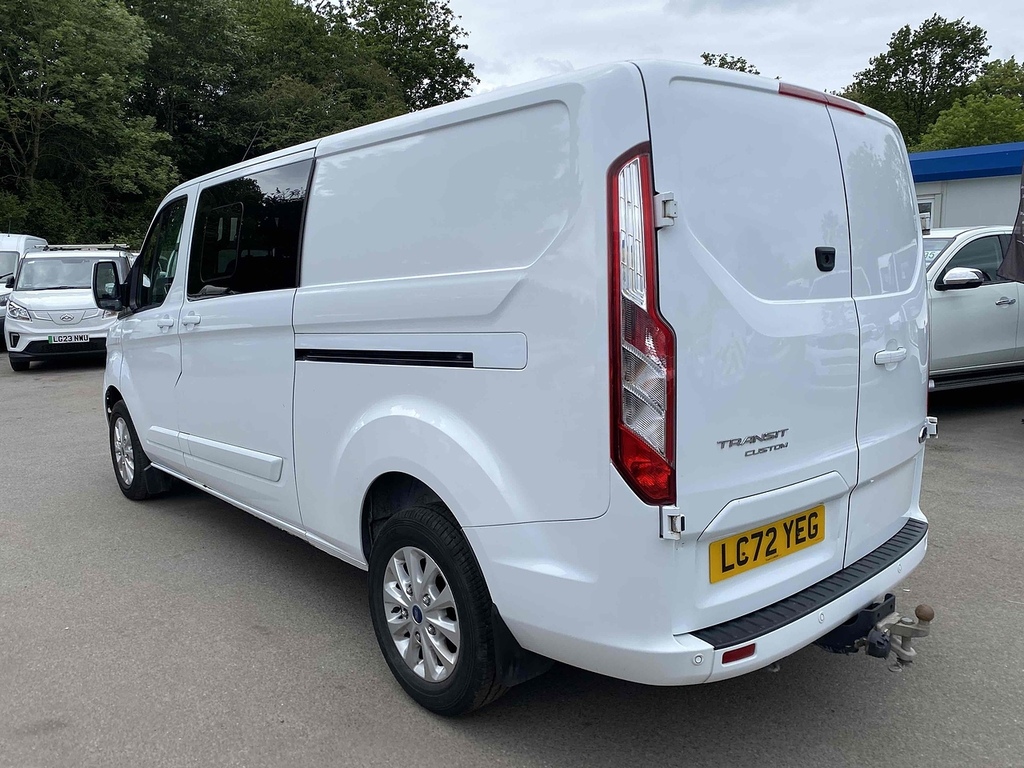 Ford Transit Custom 2.0 320 Ecoblue Limited Crew Van Double Cab Di LC72YEG White #6
